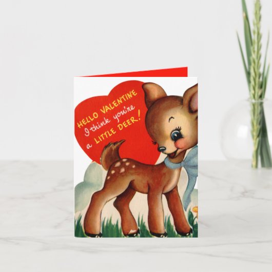 レトロヴィンテージバレンタインデア追加気持ち シーズンカード (正面)
