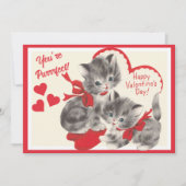 レトロヴィンテージバレンタインデイキテンスカスタム シーズンカード (正面)