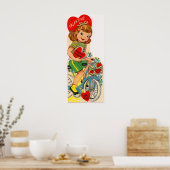 レトロヴィンテージバレンタインデールのポスター ポスター (キッチン)