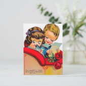 レトロヴィンテージバレンタインデー ポストカード (スタンド正面)