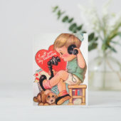 レトロヴィンテージバレンタインボーイ シーズンポストカード (スタンド正面)