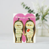 レトロヴィンテージバレンタインミイズホリデーハガキ シーズンポストカード (スタンド正面)