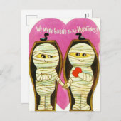 レトロヴィンテージバレンタインミイズホリデーハガキ シーズンポストカード (正面/裏面)