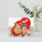 レトロヴィンテージバレンタインヤム シーズンポストカード (スタンド正面)