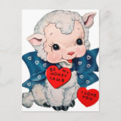 レトロヴィンテージバレンタインラム シーズンポストカード (正面)