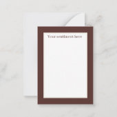 レトロヴィンテージバレンタイン犬の追加気持ち ノートカード (裏面)