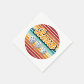 レトロヴィンテージバンコパーティー スタンダードカクテルナプキン (角)