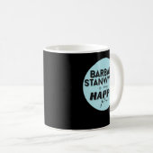 レトロヴィンテージバーバラ女優スタンウィックギフトE コーヒーマグカップ (正面右)