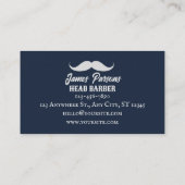 レトロヴィンテージバーバーショップ美容師理容師ショップ 名刺 (裏面)