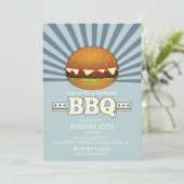 レトロヴィンテージバーベキューパーティー 招待状 (スタンド正面)