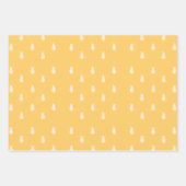 レトロヴィンテージパイナップルパターン  ラッピングペーパーシート (正面)