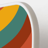 レトロヴィンテージパターンスクリプト名 ピックルボールラケット (左詳細)