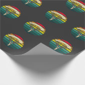 レトロヴィンテージパラグライダースカイダイバーパラシュートスポーツ ラッピングペーパー (角)