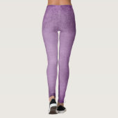 レトロヴィンテージパープルウォメンズレギンスラベンダー レギンス (裏面)