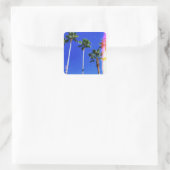 レトロヴィンテージパームツリーフィルター スクエアシール (バッグ)