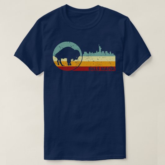 レトロヴィンテージビルズマフィア Tシャツ (デザイン正面)