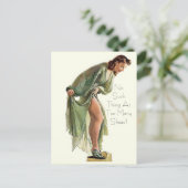 レトロヴィンテージピンアップシューズあまりにも多くのシューズハガキ ポストカード (スタンド正面)