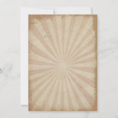 レトロヴィンテージピンアップ女性のカーボーイ大人誕生日 招待状 (裏面)