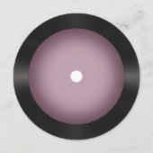 レトロヴィンテージピンクヴィネットビニール結婚レコード メニュー (裏面)