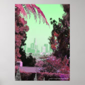 レトロヴィンテージファインアートロサンゼルスポスタープリント ポスター (正面)