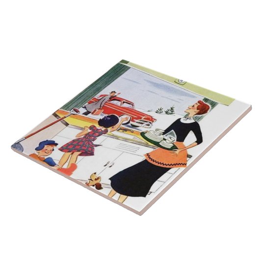 レトロヴィンテージファミリーキッチン タイル (側面)