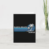 レトロヴィンテージファミリーバケーションハワイカイルアビーチ カード (正面)