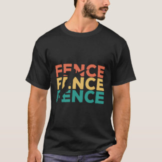 レトロヴィンテージフェンシングギフト Tシャツ