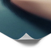 レトロヴィンテージフラッパーガール1920s女性芸術 ポスター (角)