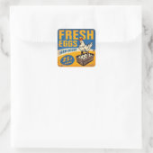 レトロヴィンテージフレッシュファームエッグズチキン スクエアシール (バッグ)