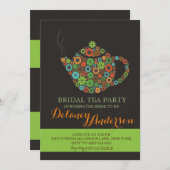 レトロヴィンテージブライダルティーパーティの招待状 招待状 (正面/裏面)