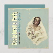 レトロヴィンテージブライドバチェロレッテ招待状 招待状 (正面/裏面)