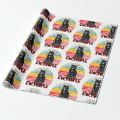 レトロヴィンテージブラックキャットニューピープル ラッピングペーパー (アンロールド)