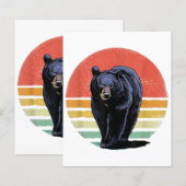 レトロヴィンテージブラックベア (正面/裏面)