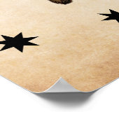 レトロヴィンテージブラック遊キャット万丈 |キャットギフト ポスター (角)