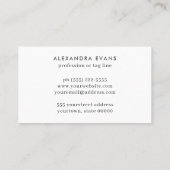 レトロヴィンテージブルーオレンジイエローMID CENTURY モダン 名刺 (裏面)