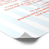 レトロヴィンテージブルーバチェロレッテ週末の日程 ポスター (角)