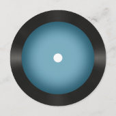 レトロヴィンテージブルーヴィネットビニール結婚レコード メニュー (裏面)