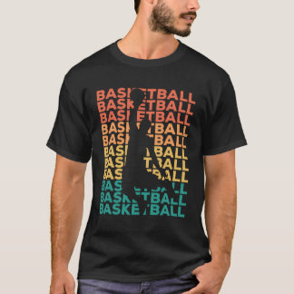 レトロヴィンテージプレイのためのバスケットボールのギフト Tシャツ