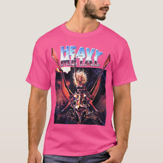 レトロヴィンテージヘビー女子おもしろいメタルトシャツTSh Tシャツ