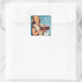 レトロヴィンテージベーキングレディ スクエアシール (バッグ)