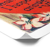 レトロヴィンテージホリデーホースバレンタインポスター ポスター (角)