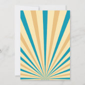 レトロヴィンテージボーリング子供の誕生日パーティー 招待状 (裏面)