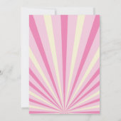 レトロヴィンテージボーリング子供の誕生日パーティー 招待状 (裏面)