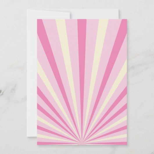 レトロヴィンテージボーリング子供の誕生日パーティー 招待状 (裏面)