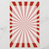 レトロヴィンテージポップコクラシックン紡績車輪デコール 便箋 (正面)