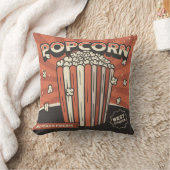 レトロヴィンテージポップコーンパーティー装飾用クッション クッション (ブランケット)