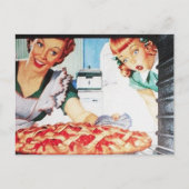 レトロヴィンテージマザーチャイルドキッチン ポストカード (正面)