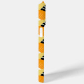 レトロヴィンテージマスタードブラックパターパーソナライズされたン Case-Mate iPhoneケース (裏面 / 右)