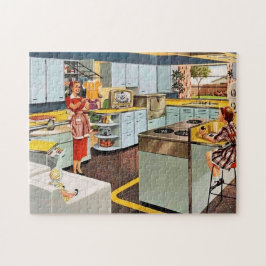 レトロヴィンテージママと女の子 ジグソーパズル