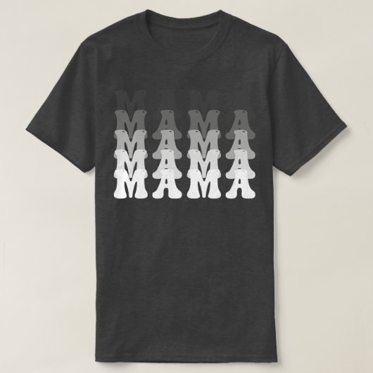 レトロヴィンテージママ13 Tシャツ (デザイン正面)